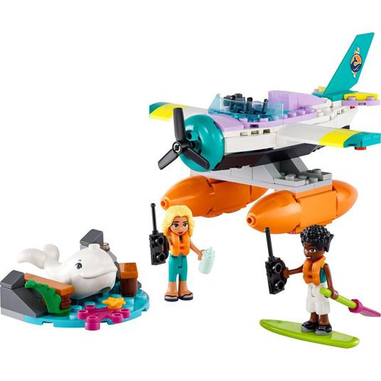 LEGO Friends 41752 Idrovolante di Salvataggio, Aereo Giocattolo Soccorso Animali con Balena e Mini Bamboline per Bambini 6+ - 8