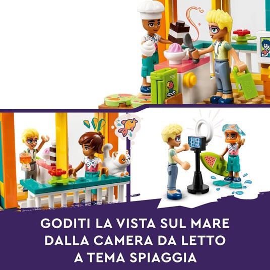 LEGO Friends 41754 La Cameretta di Leo, Set Camera da Letto a Tema Cucina e Video Making, Giochi per Bambini 6+ da Collezione - 9