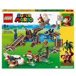 LEGO Super Mario 71425 Pack di Espansione Corsa nella Miniera di Diddy Kong, Aereo Giocattolo e 4 Personaggi