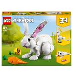 LEGO Creator 31133 Coniglio Bianco Set 3in1 Costruzioni Animali Giocattolo Coniglietto Foca e Pappagallo Giochi per Bambini