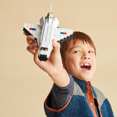 LEGO Creator 31134 Space Shuttle, Set 3 in1 con Astronauta e Astronave Giocattolo, Giochi per Bambini 6+ Idea Regalo Creativa - 2