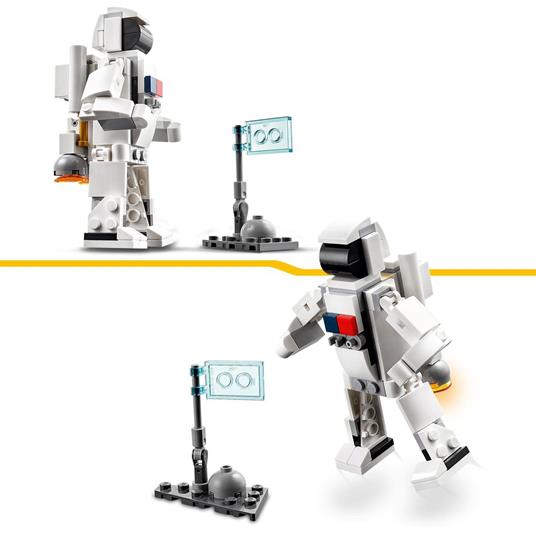 LEGO Creator 31134 Space Shuttle, Set 3 in1 con Astronauta e Astronave Giocattolo, Giochi per Bambini 6+ Idea Regalo Creativa - 5