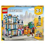 LEGO Creator 3in1 31141 Strada Principale Grattacielo Art Déco o Strada del Mercato Kit Modellismo per Costruzioni Creative