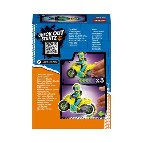 LEGO City Stuntz 60358 Cyber Stunt Bike, Moto Giocattolo Carica e Vai per Salti e Acrobazie, Giochi per Bambini dai 5 Anni - 8