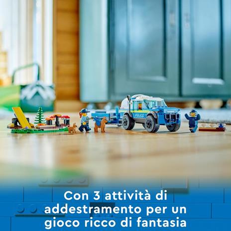 LEGO City 60369 Addestramento Cinofilo Mobile con SUV Macchina Polizia Giocattolo e Rimorchio, 2 Animali, Giochi per Bambini - 8