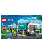 LEGO City 60386 Camion per il Riciclaggio dei Rifiuti, Giocattolo con 3 Bidoni Raccolta Differenziata, Giochi Educativi