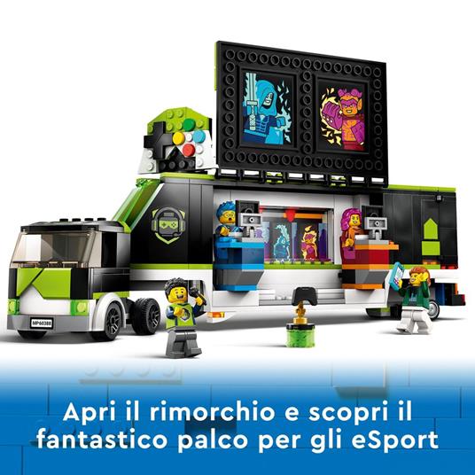 LEGO City 60388 Camion dei Tornei di gioco, Veicolo Giocattolo per i Fan dei Videogiochi e di eSport, Idee Regalo per Bambini - 4
