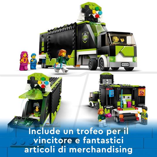 LEGO City 60388 Camion dei Tornei di gioco, Veicolo Giocattolo per i Fan dei Videogiochi e di eSport, Idee Regalo per Bambini - 9