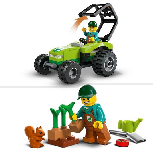 LEGO City 60390 Trattore del Parco con Rimorchio Giocattolo, Giochi per Bambini con Minifigure e Animali, Idea Regalo - 5