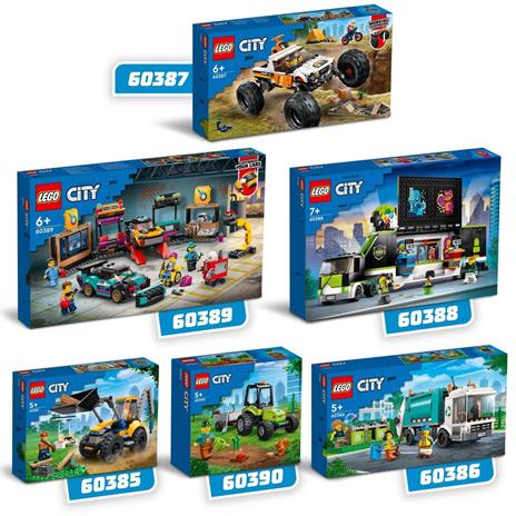 LEGO City 60390 Trattore del Parco con Rimorchio Giocattolo, Giochi per Bambini con Minifigure e Animali, Idea Regalo - 6