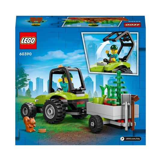 LEGO City 60390 Trattore del Parco con Rimorchio Giocattolo, Giochi per Bambini con Minifigure e Animali, Idea Regalo - 8