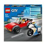 LEGO City 60392 Inseguimento sulla Moto della Polizia Giocattolo con Modelli di Auto e 2 Minifigure, Giochi per Bambini 5+