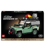 LEGO Icons 10317 land rover classic defender 90, modellismo per adulti, modellino di auto off-road 4×4