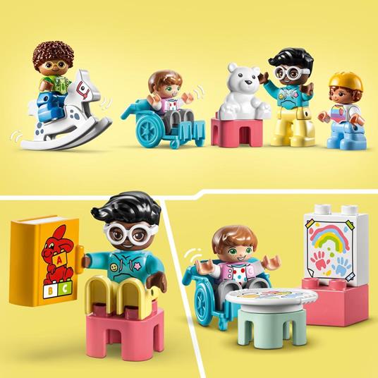 LEGO DUPLO 10992 Divertimento allAsilo Nido, Gioco Educativo per Bambini dai 2 Anni con Mattoncini, Costruzioni e 4 Figure - 5