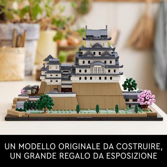 LEGO Architecture 21060 Castello di Himeji Kit Modellismo Adulti Collezione Monumenti Albero Ciliegio in Fiore da Costruire - 6