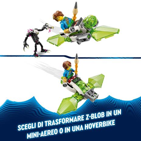 LEGO DREAMZzz 71455 Il Mostro Gabbia Custode Oscuro con Z-Blob Trasformabile in Mini-Aereo Giocattolo o Hoverbike e Minifigure - 3