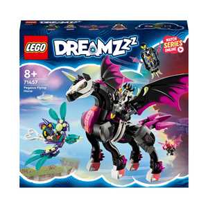 Giocattolo LEGO DREAMZzz 71457 Pegaso, il Cavallo Volante, Animale Giocattolo da Costruire in 2 Modi con Minifigure, Giochi per Bambini LEGO