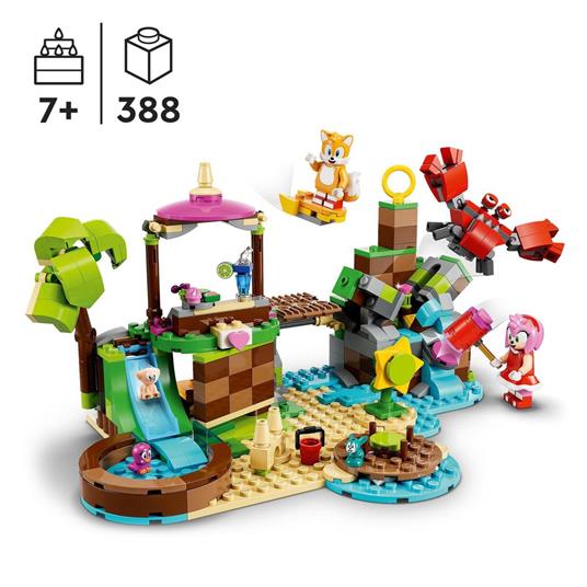 LEGO Sonic the Hedgehog 76992 LIsola del Soccorso Animale di Amy Giocattolo con 6 Personaggi Regalo per Bambini dai 7 Anni - 3