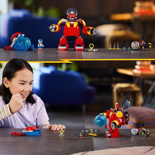 LEGO Sonic the Hedgehog 76993 Sonic vs. Robot Death Egg del Dr. Eggman, Gioco per Bambini 8+ Anni con Sfera della Velocità - 2