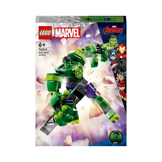 LEGO Marvel 76241 Armatura Mech Hulk, Set Action Figure Supereroe Avengers,  Giochi per Bambini dai 6 Anni, Idea Regalo - LEGO - Super Heroes - TV &  Movies - Giocattoli