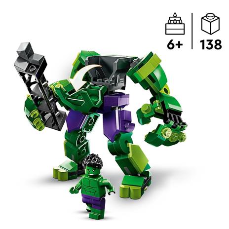 LEGO Marvel 76241 Armatura Mech Hulk, Set Action Figure Supereroe Avengers, Giochi per Bambini dai 6 Anni, Idea Regalo - 3
