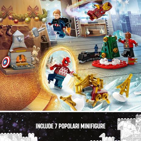 LEGO Marvel 76267 Calendario dellAvvento degli Avengers 2023 con 24 Regali da Supereroi, Regalo di Natale per Bambini - 3