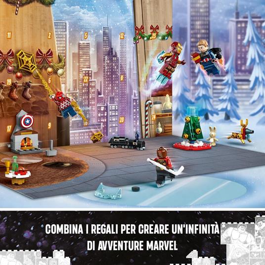 LEGO Marvel 76267 Calendario dellAvvento degli Avengers 2023 con 24 Regali da Supereroi, Regalo di Natale per Bambini - 5