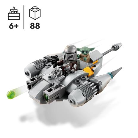 LEGO Star Wars 75363 Starfighter N-1 del Mandaloriano Microfighter Gioco da Costruire con Grogu Baby Yoda Regali Bambini 6+ - 3