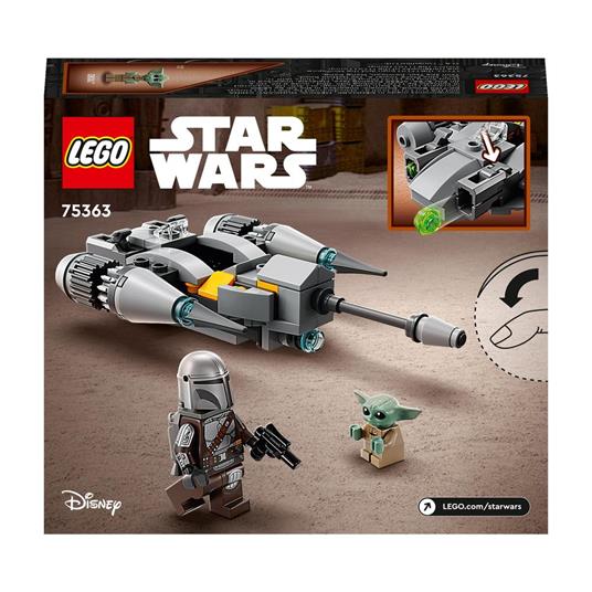 LEGO Star Wars 75363 Starfighter N-1 del Mandaloriano Microfighter Gioco da Costruire con Grogu Baby Yoda Regali Bambini 6+ - 8