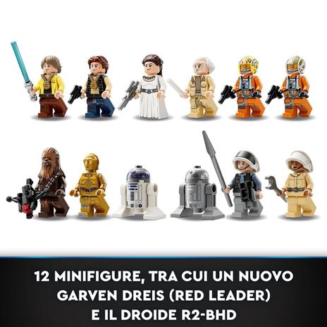 LEGO 75365 Star Wars: A New Hope Base Ribelle su Yavin 4 con 10 Minifigure, 2 Droidi, Starfighter Y-wing e Sala Comando - 6