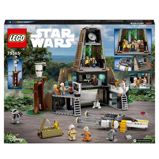 LEGO 75365 Star Wars: A New Hope Base Ribelle su Yavin 4 con 10 Minifigure, 2 Droidi, Starfighter Y-wing e Sala Comando - 8