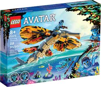 Giocattolo LEGO Avatar 75576 L’Avventura di Skimwing con Jake Sully e Tonowari Animale Giocattolo Scenario di Pandora La Via dell'Acqua LEGO