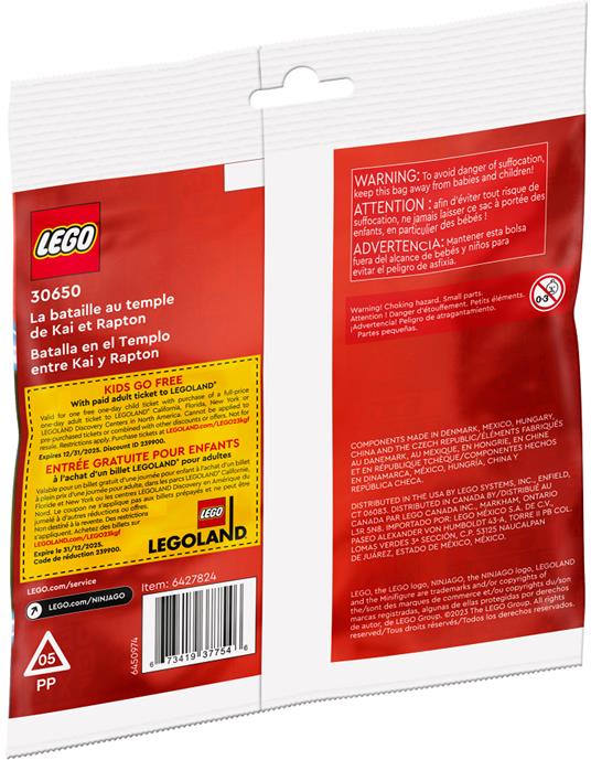 Battaglia Nel Tempio Di Kai E Rapton -  Ninjago 30650 - 2