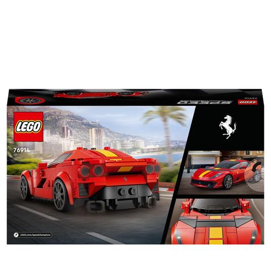 LEGO Speed Champions 76914 Ferrari 812 Competizione, Modellino di Auto da Costruire, Macchina Giocattolo 2023 da Collezione - 8