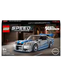 Giocattolo LEGO Speed Champions 76917 2 Fast 2 Furious Nissan Skyline GT-R (R34) Macchina Giocattolo da Collezione 2023, per Bambini LEGO