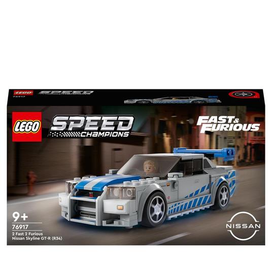 LEGO Speed Champions 76917 2 Fast 2 Furious Nissan Skyline GT-R (R34)  Macchina Giocattolo da Collezione 2023, per Bambini - LEGO - Speed  Champions - Automobili - Giocattoli