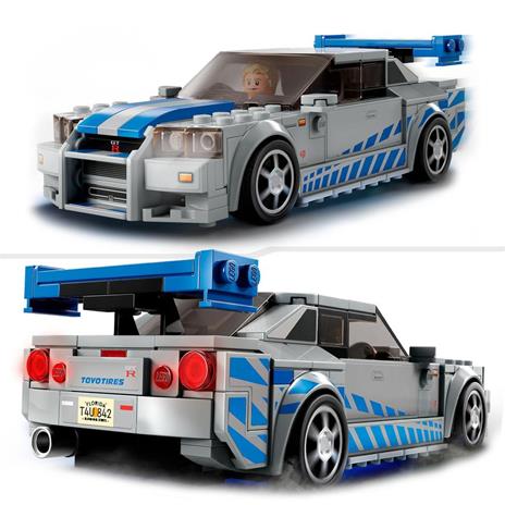 LEGO Speed Champions 76917 2 Fast 2 Furious Nissan Skyline GT-R (R34) Macchina Giocattolo da Collezione 2023, per Bambini - 4