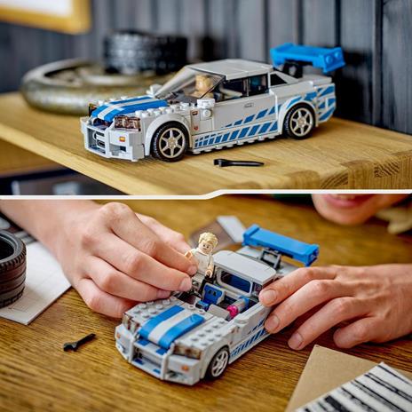 LEGO Speed Champions 76917 2 Fast 2 Furious Nissan Skyline GT-R (R34) Macchina Giocattolo da Collezione 2023, per Bambini - 6