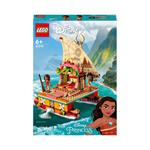 LEGO Disney Princess 43210 La Barca a Vela di Vaiana con Mini Bamboline e Delfino Giocattolo Creativo per Bambine e Bambini