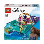 LEGO Disney Princess 43213 Libro delle Fiabe della Sirenetta con Micro Bamboline di Ariel, Principe Eric e Ursula, Film 2023