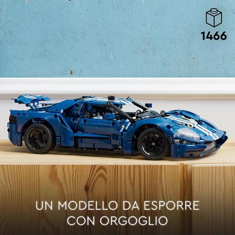 LEGO Technic 42154 Ford GT 2022, Kit Modellino di Auto da Costruire per Adulti, Supercar in Scala 1:12, Set da Collezione - 5