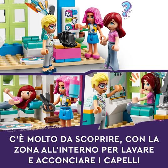 LEGO Friends 41743 Parrucchiere Giocattoli con Mini Bamboline Capelli ed Espressioni Facciali Cambiabili Giochi per Bambini - 7