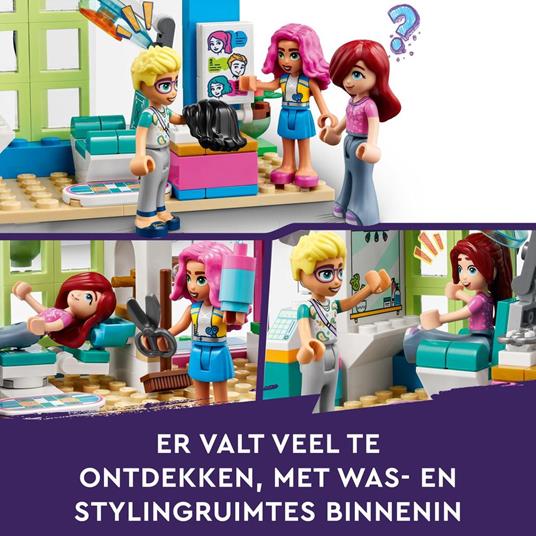 LEGO Friends 41743 Parrucchiere Giocattoli con Mini Bamboline Capelli ed Espressioni Facciali Cambiabili Giochi per Bambini - 6