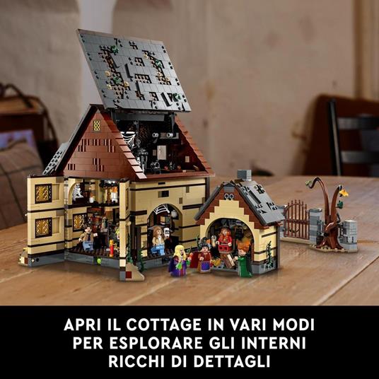 LEGO Ideas 21341 Disney Hocus Pocus: il Cottage delle Sorelle Sanderson, Modellino di Casa da Costruire, Regalo per Adulti - 3