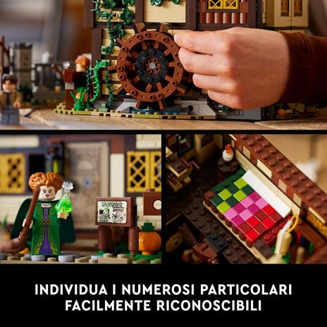 LEGO Ideas 21341 Disney Hocus Pocus: il Cottage delle Sorelle Sanderson, Modellino di Casa da Costruire, Regalo per Adulti - 4