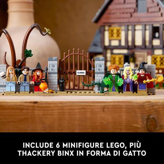 LEGO Ideas 21341 Disney Hocus Pocus: il Cottage delle Sorelle Sanderson, Modellino di Casa da Costruire, Regalo per Adulti - 5
