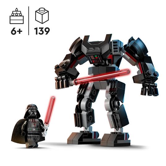 LEGO Star Wars 75368 Mech di Darth Vader Action Figure Snodabile con Minifigure e Spada Laser Giochi per Bambini di 6+ Anni - 3