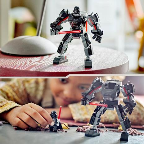 LEGO Star Wars 75368 Mech di Darth Vader Action Figure Snodabile con Minifigure e Spada Laser Giochi per Bambini di 6+ Anni - 6