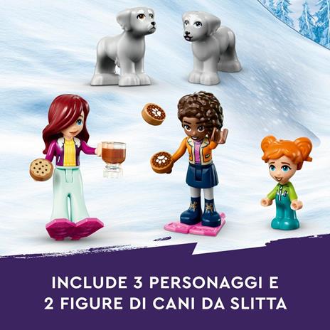 Pupazzo Di Neve Due E Slitte Di Legno Con Lui Illustrazione di Stock