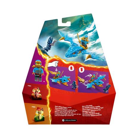 LEGO NINJAGO 71802 Attacco del Rising Dragon di Nya, Giochi per Bambini 6+ con Action Figure di Drago Giocattolo e Minifigure - 8